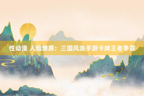 性动漫 人烟燎原：三国风浪手游卡牌王者争霸