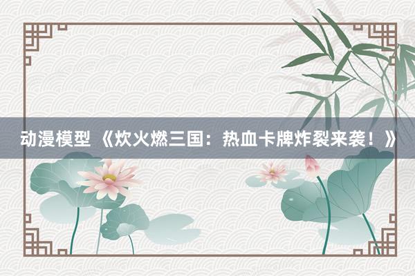 动漫模型 《炊火燃三国：热血卡牌炸裂来袭！》