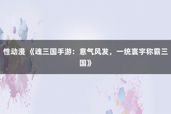 性动漫 《魂三国手游：意气风发，一统寰宇称霸三国》