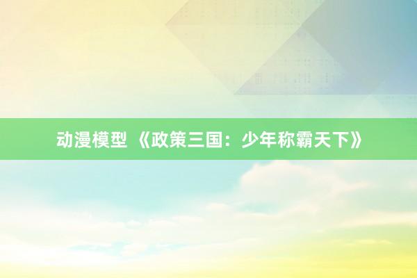 动漫模型 《政策三国：少年称霸天下》