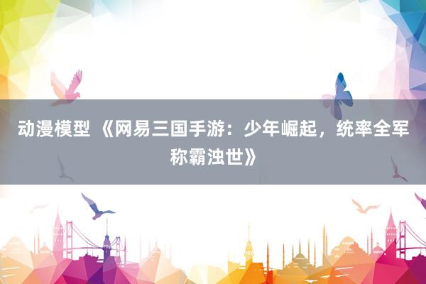 动漫模型 《网易三国手游：少年崛起，统率全军称霸浊世》